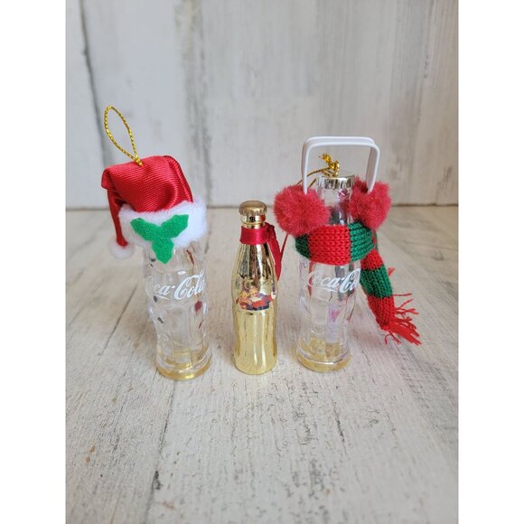 Vintage coke bottle set ornament Xmas cola variety unique - Picture 4 of 7